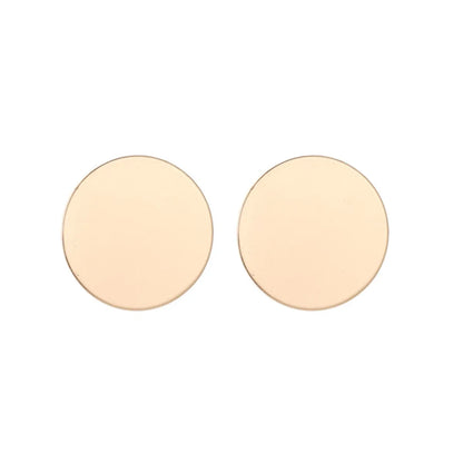 1 Pair Fashion Round Alloy Plating Women's Ear Studs