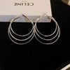 1 Pair Fashion Round Heart Shape Alloy Plating Women'S Earrings