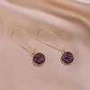 1 Pair Fashion Round Resin Handmade Women'S Earrings