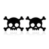 1 Pair Fashion Skull Stainless Steel Plating Ear Studs