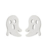 1 Pair Fashion Skull Stainless Steel Plating Ear Studs