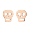 1 Pair Fashion Skull Stainless Steel Plating Ear Studs