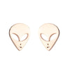 1 Pair Fashion Skull Stainless Steel Plating Ear Studs