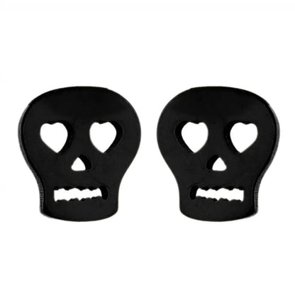 1 Pair Fashion Skull Stainless Steel Plating Ear Studs