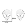 1 Pair Fashion Skull Stainless Steel Plating Ear Studs