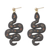 1 Pair Fashion Snake Wood Women'S Drop Earrings