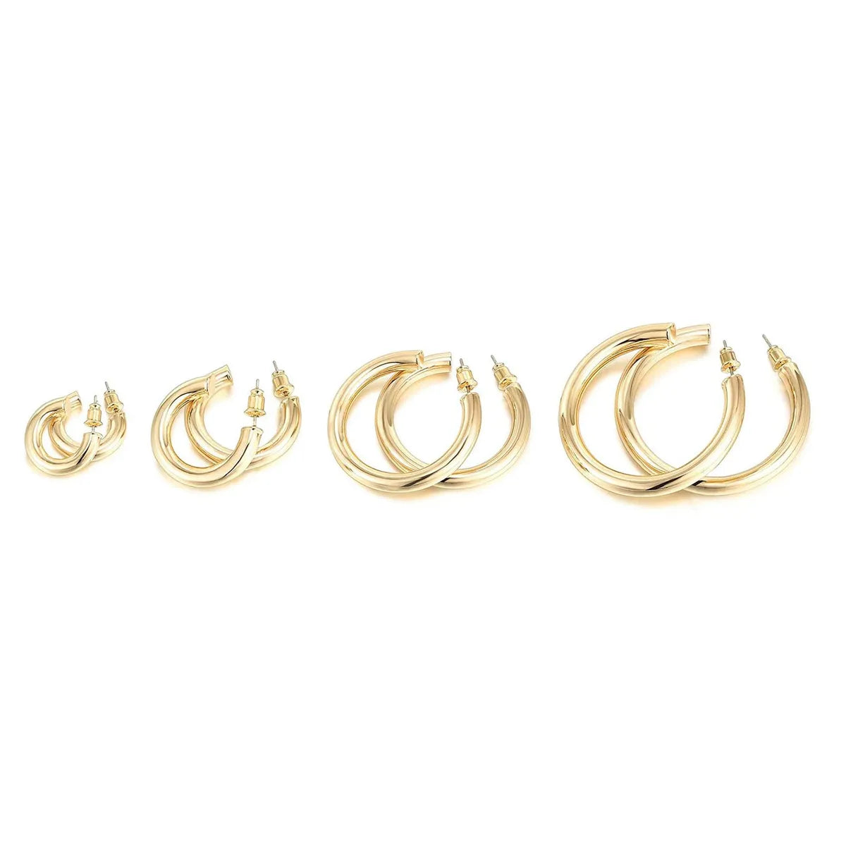 1 Pair Fashion Solid Color Metal Plating Women's Earrings