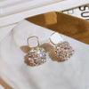 1 Pair Fashion Square Alloy Plating Rhinestones Women'S Drop Earrings