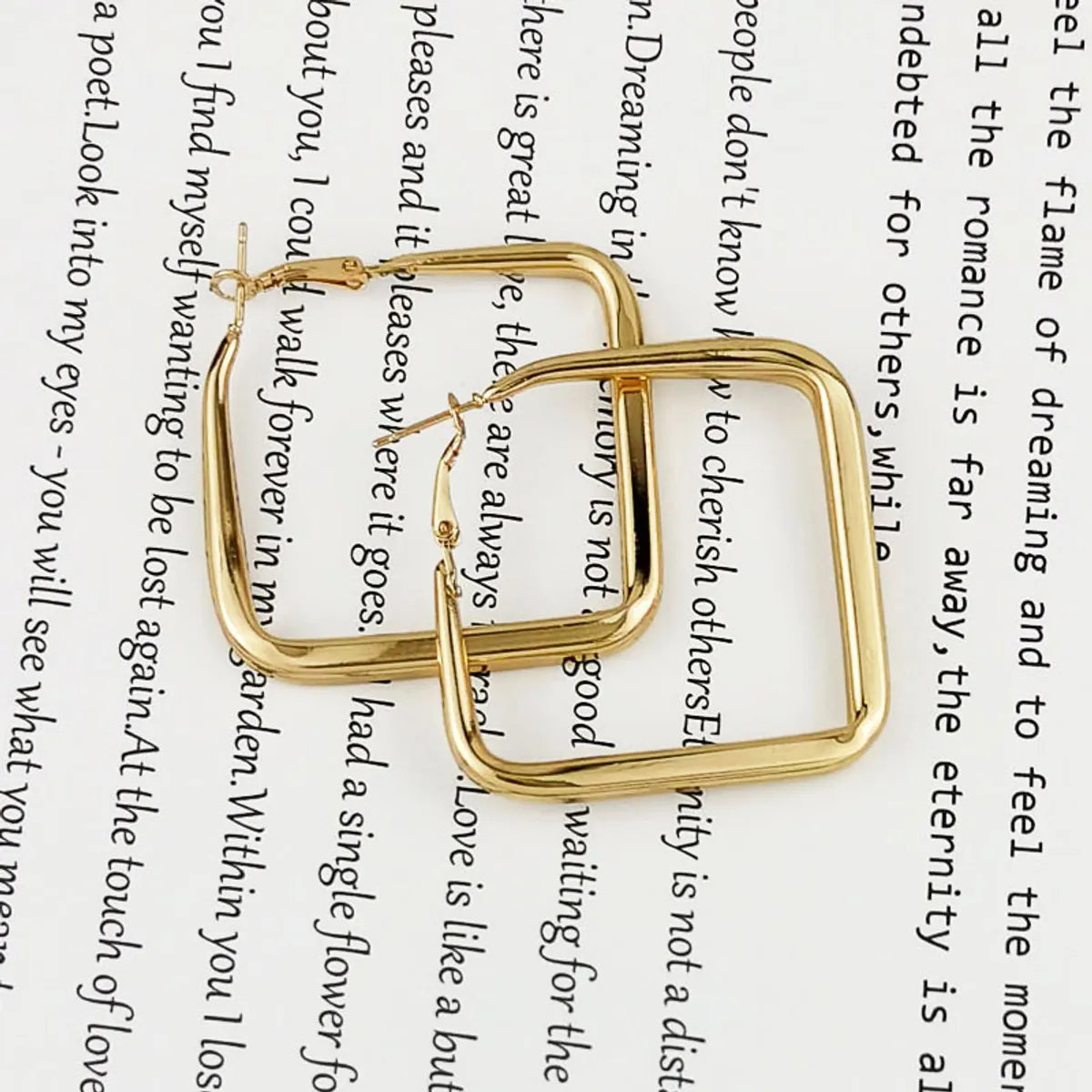 1 Pair Fashion Square Alloy Women's Earrings