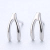 1 Pair Fashion Star Heart Shape Fish Tail Sterling Silver Plating Ear Studs