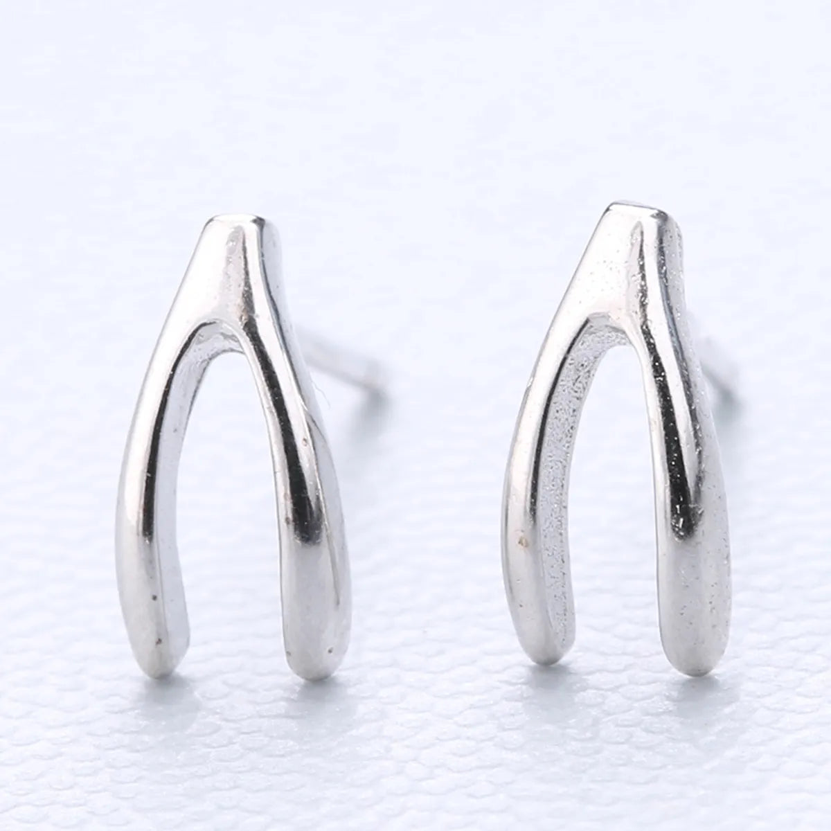 1 Pair Fashion Star Heart Shape Fish Tail Sterling Silver Plating Ear Studs