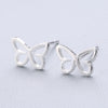 1 Pair Fashion Star Heart Shape Fish Tail Sterling Silver Plating Ear Studs