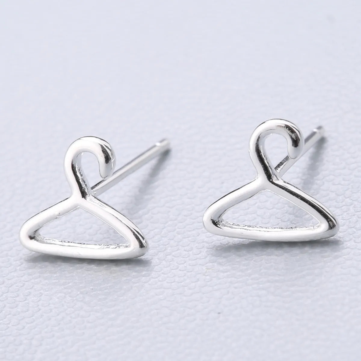 1 Pair Fashion Star Heart Shape Fish Tail Sterling Silver Plating Ear Studs