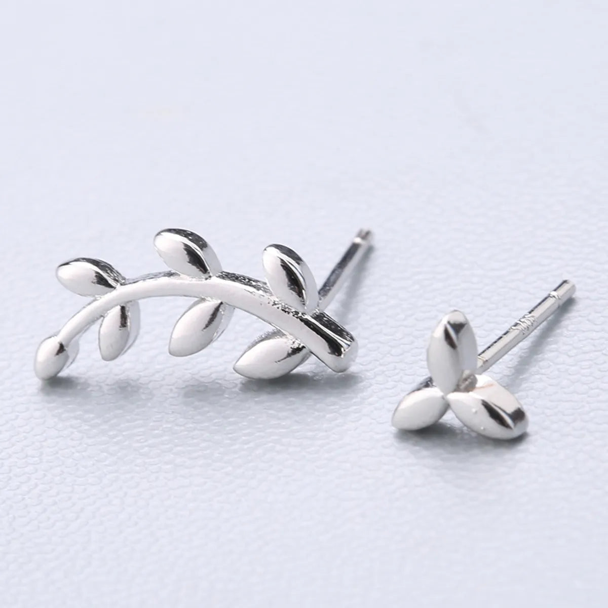 1 Pair Fashion Star Heart Shape Fish Tail Sterling Silver Plating Ear Studs