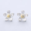 1 Pair Fashion Star Heart Shape Fish Tail Sterling Silver Plating Ear Studs