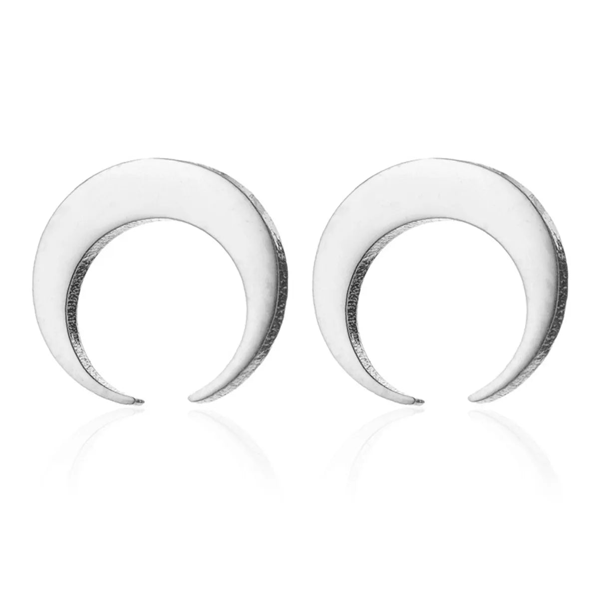 1 Pair Fashion Star Moon Plating 304 Stainless Steel 18K Gold Plated Ear Studs