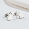 1 Pair Fashion Star Moon Wings Titanium Steel Asymmetrical Plating Hollow Out Ear Studs