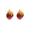 1 Pair Fashion Tassel Strawberry Plating Alloy Opal Gold Plated Earrings