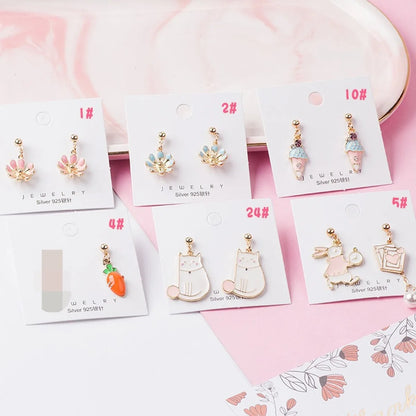 1 Pair Fashion Unicorn Alloy Plating Women's Drop Earrings