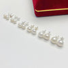 1 Pair Freshwater Pearl Earrings Round Ear Studs