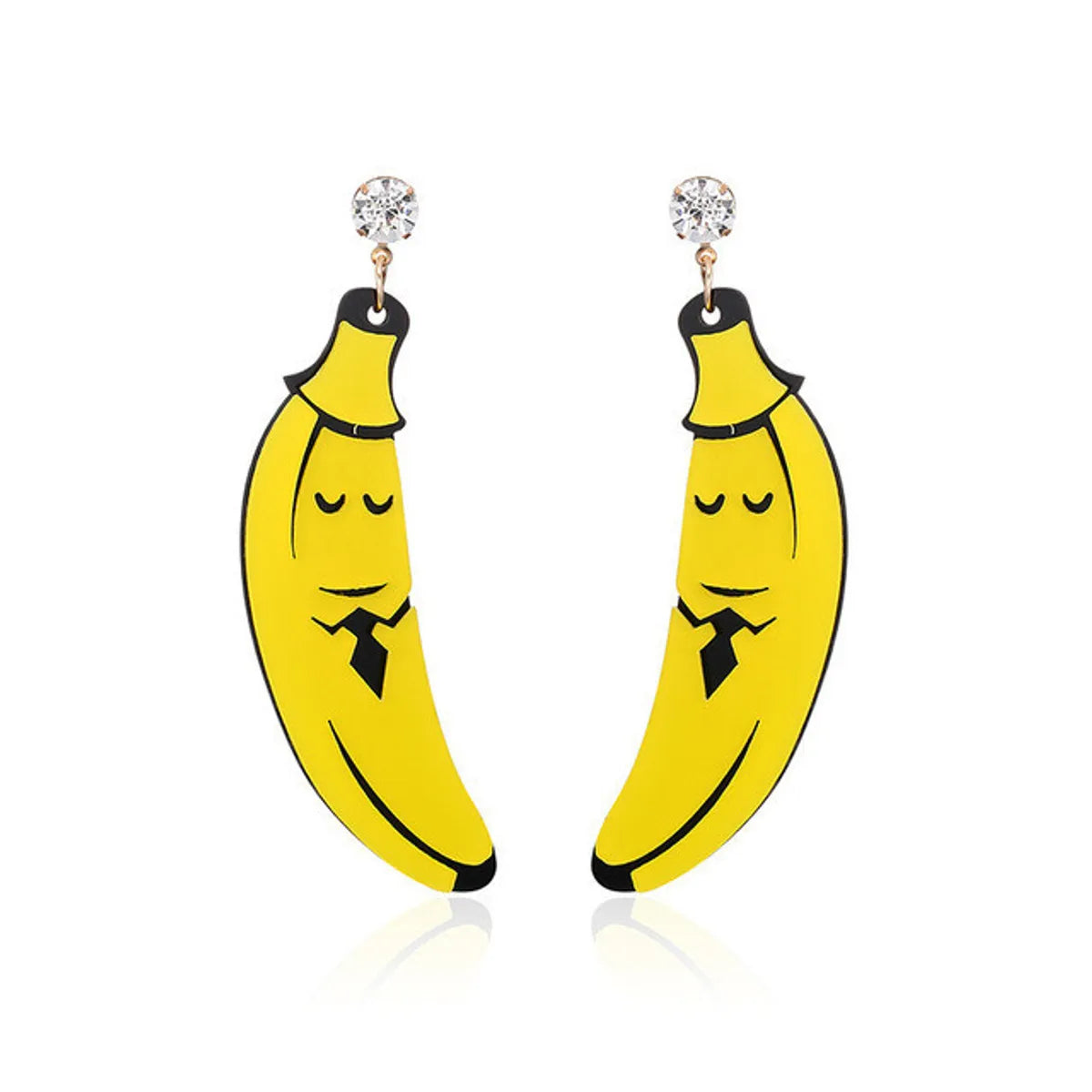 1 Pair Funny Fruit Arylic Women's Drop Earrings