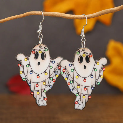 1 Pair Funny Ghost Arylic Earrings