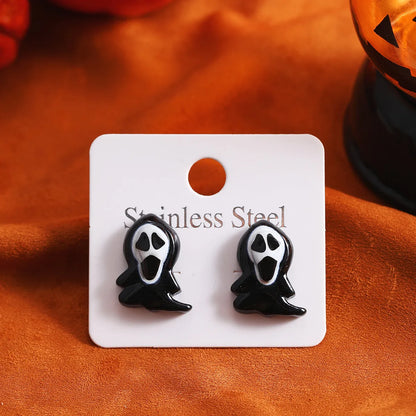 1 Pair Funny Grimace Plastic Ear Studs