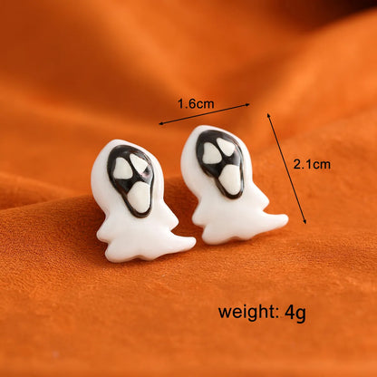 1 Pair Funny Grimace Plastic Ear Studs