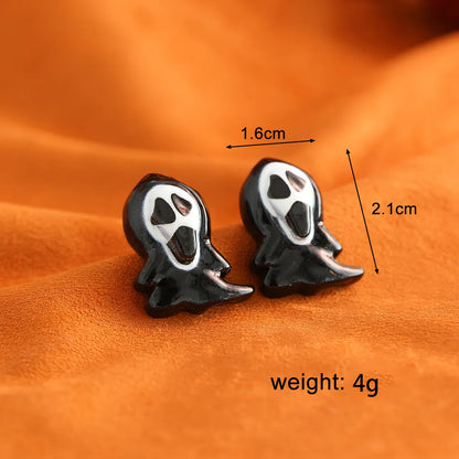 1 Pair Funny Grimace Plastic Ear Studs