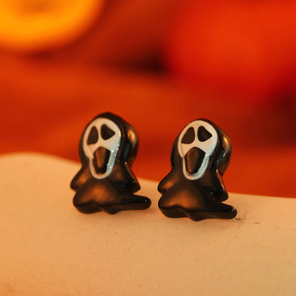 1 Pair Funny Grimace Plastic Ear Studs