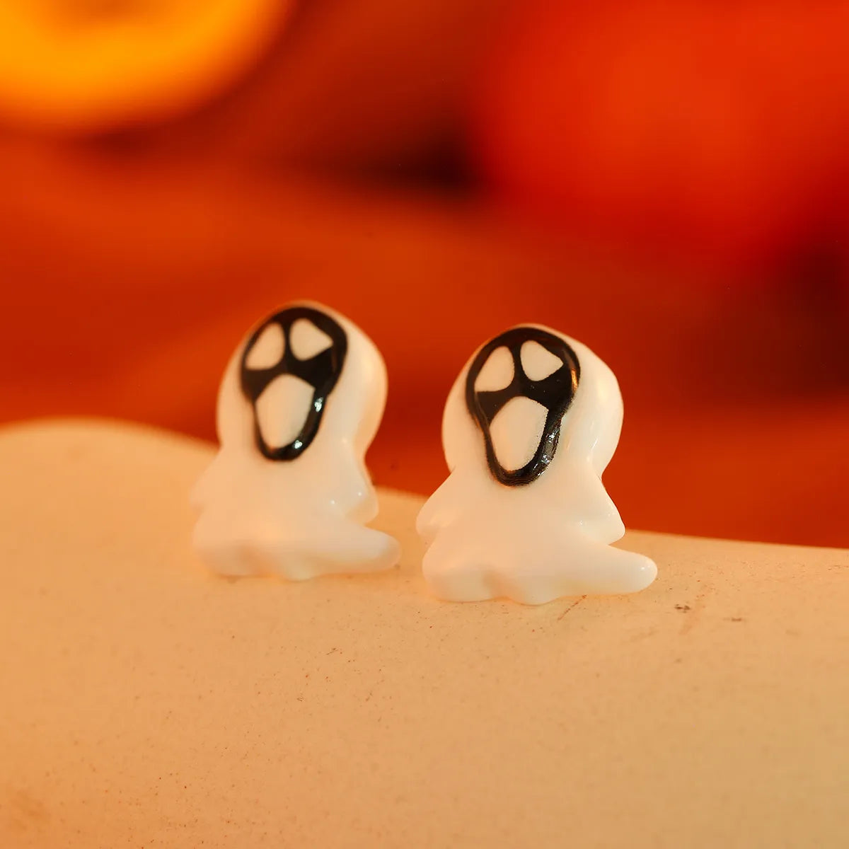 1 Pair Funny Grimace Plastic Ear Studs