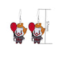 1 Pair Funny Human Grimace 304 Stainless Steel Arylic Acrylic Drop Earrings