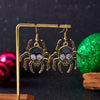 1 Pair Funny Pumpkin Spider Skull Asymmetrical Enamel Alloy Drop Earrings