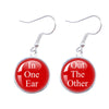 1 Pair Funny Simple Style Letter Alloy Drop Earrings