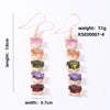 1 Pair Glam Round Plating Inlay Copper Zircon Rose Gold Plated Drop Earrings