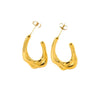 1 Pair Glam Streetwear Geometric Stainless Steel None Gold Plated Ear Studs