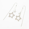 1 Pair Glam Streetwear Leaf Sector Star Plating Inlay Copper Zircon Drop Earrings
