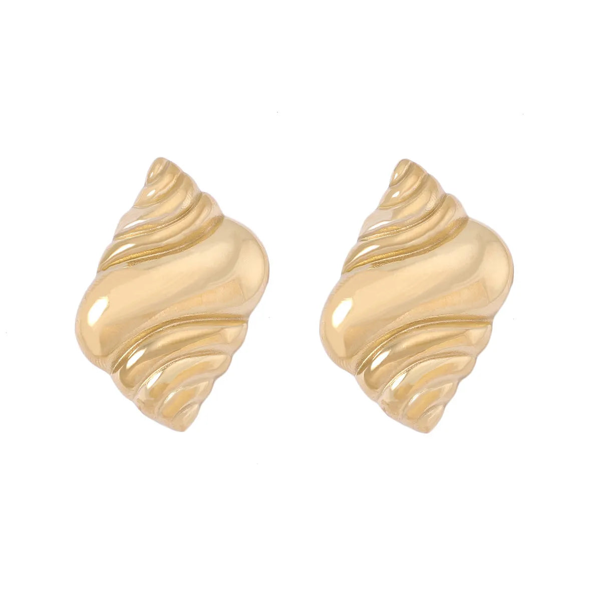 1 Pair Hawaiian Modern Style Classic Style Conch Plating Zinc Alloy Ear Studs