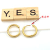 1 Piece Hip-hop Basic Geometric Stainless Steel Titanium Steel Earrings