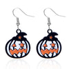 1 Pair Hip-Hop Funny Pumpkin Spider Asymmetrical Alloy Drop Earrings