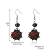 1 Pair Hip-Hop Funny Pumpkin Spider Skull Plating Zinc Alloy Drop Earrings