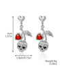 1 Pair Hip-Hop Funny Pumpkin Spider Skull Plating Zinc Alloy Drop Earrings