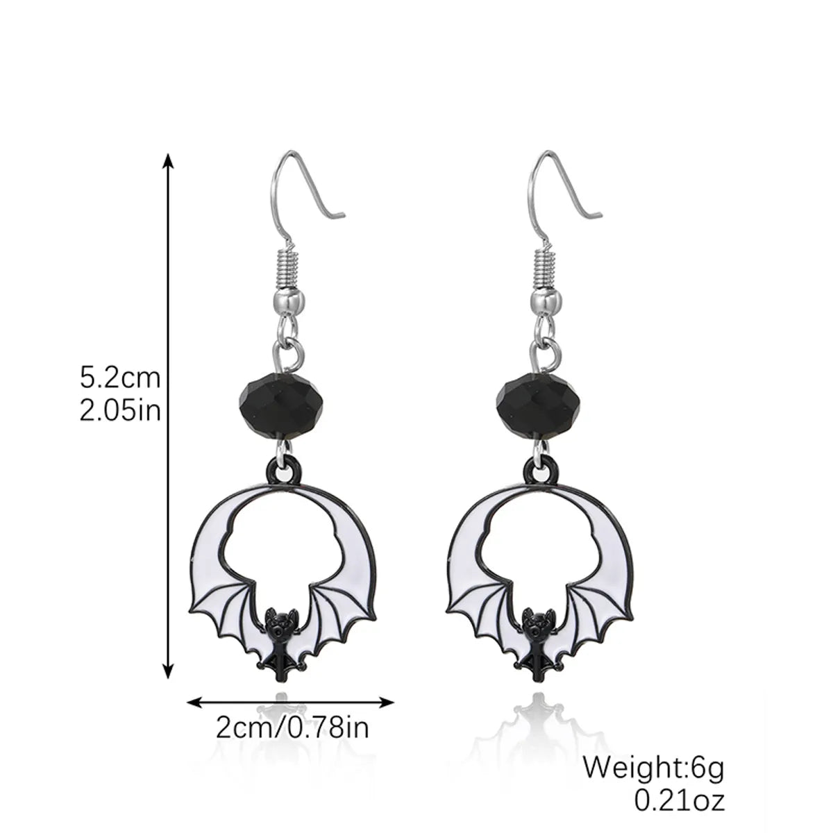 1 Pair Hip-Hop Funny Pumpkin Spider Skull Plating Zinc Alloy Drop Earrings