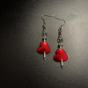 1 Pair Hip-Hop Heart Shape Butterfly Skull Alloy Drop Earrings