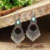 1 Pair Hip-Hop Retro Geometric Inlay Zinc Alloy Turquoise Drop Earrings