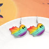 1 Pair Hip-Hop Retro Halloween Pattern Letter Ghost Arylic Drop Earrings