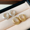 1 Pair Hip-Hop Retro Solid Color Plating Alloy Earrings