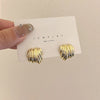 1 Pair Hip-Hop Rock Punk Geometric Plating Alloy Ear Studs