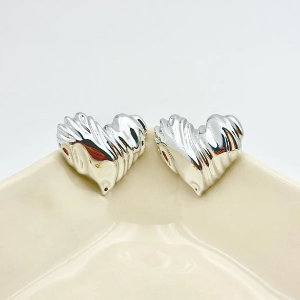 1 Pair Hip-Hop Solid Color Plating Arylic Ear Studs