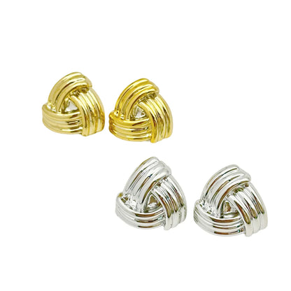 1 Pair Hip-Hop Solid Color Plating Arylic Ear Studs